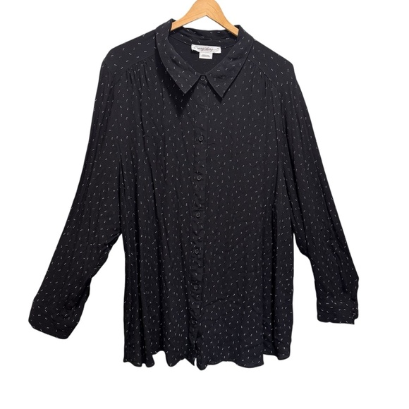 Pennington's In Every Story Button Down Blouse Size 4x - Picture 1 of 11